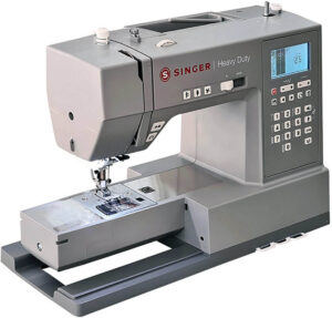 Singer Heavy Duty 6800C computerized sewing machine with metal frame and LCD screen