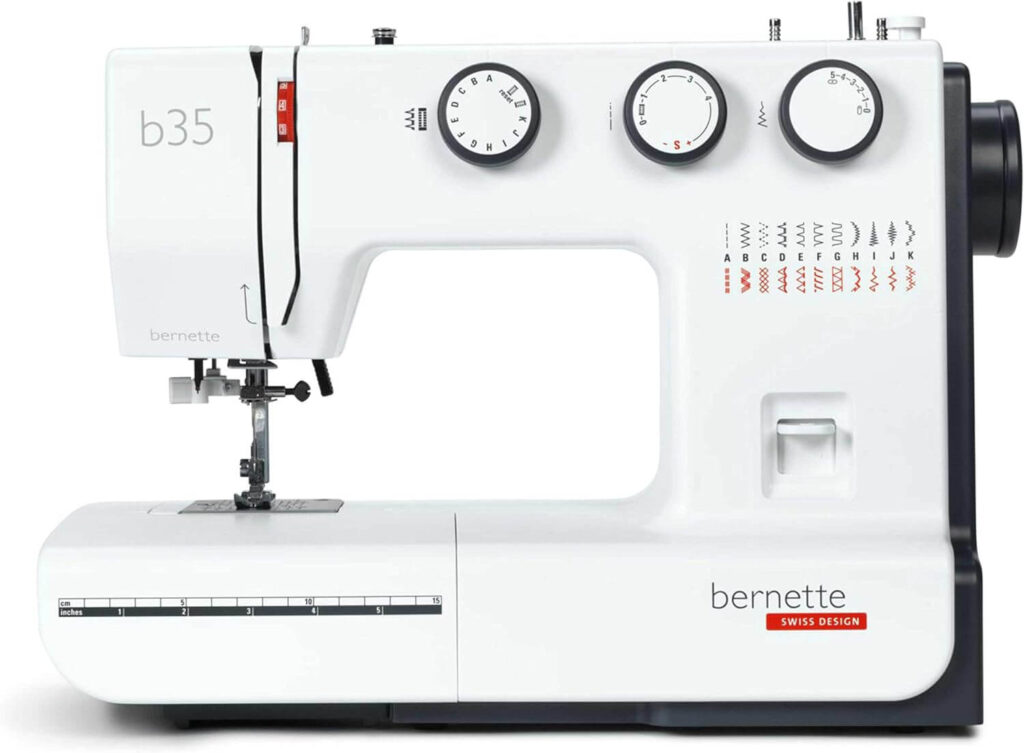 Bernette B35 mechanical sewing machine Swiss design with 7 presser feet