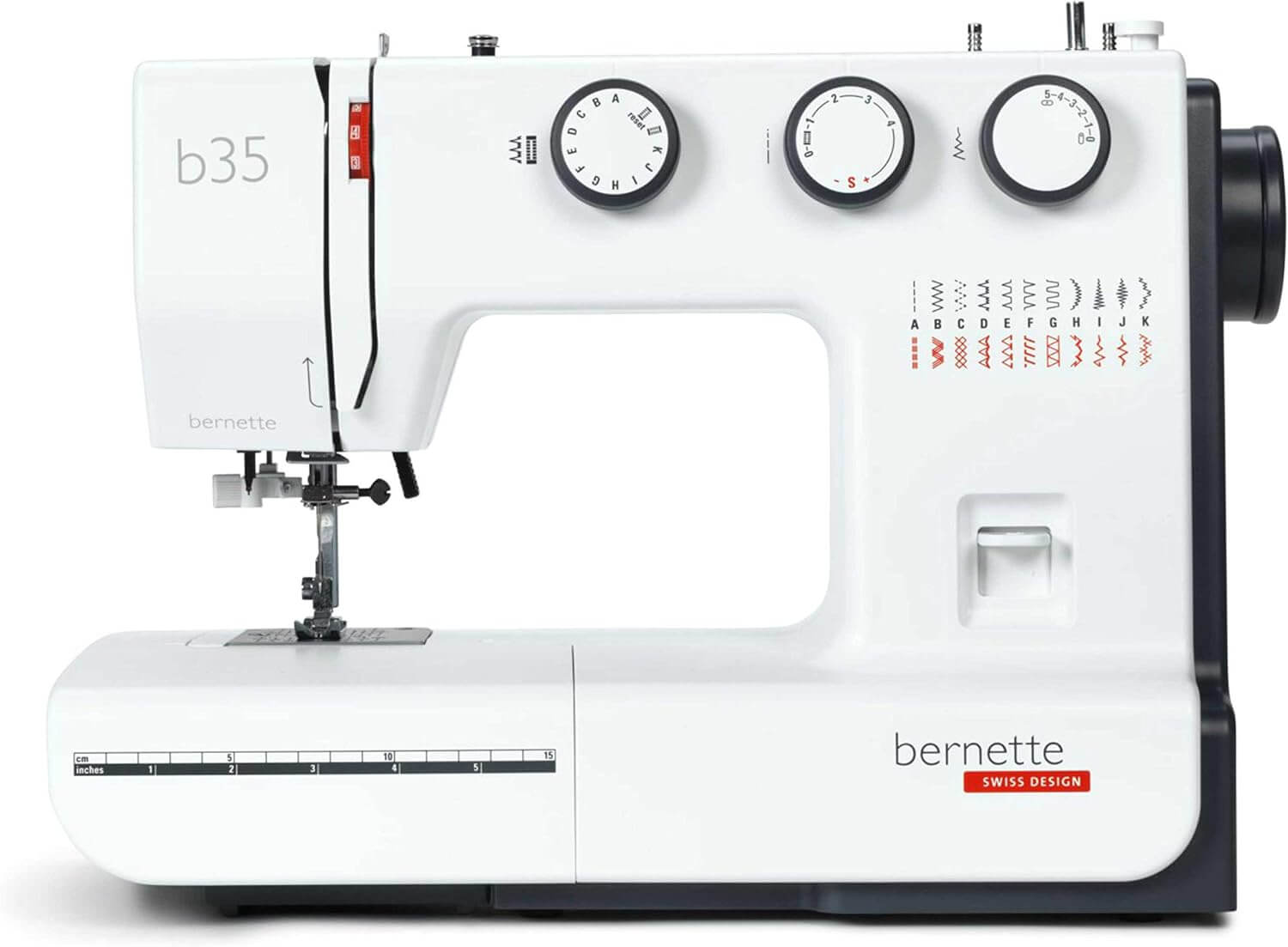 Bernette B35 mechanical sewing machine Swiss design with 7 presser feet